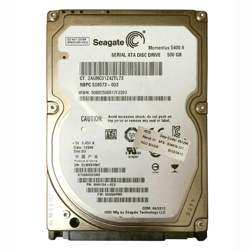 HP 634638-001 | 500GB 5400RPM SATA 3Gb/s 8MB Cache 2.5-inch Hard Drive Refurbished - Hewlett-Packard (ou HP en abrégé) refurbished available on Gotodirect