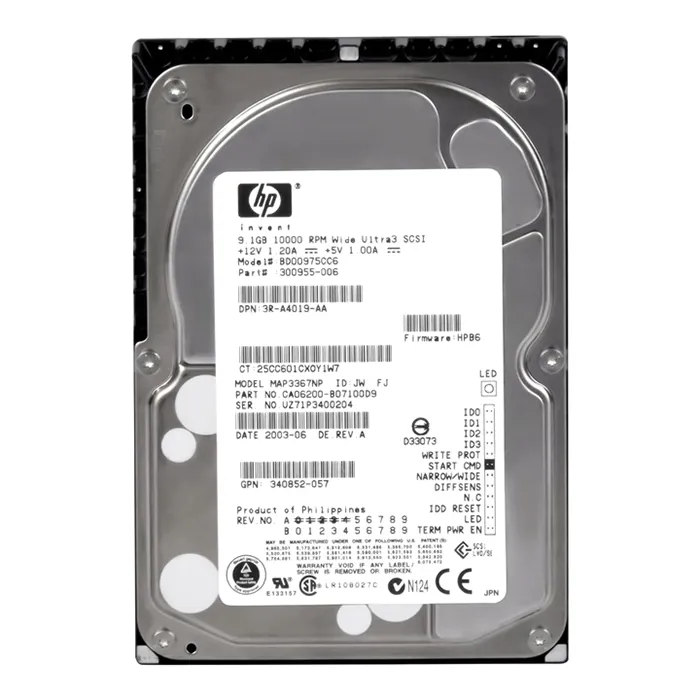 HP BD00975CC6 | 9.1GB 10000RPM Ultra-160 SCSI 68-Pin (LVD) 3.5-Inch Hard Drive Refurbished - Hewlett-Packard (ou HP en abrégé) refurbished available on Gotodirect