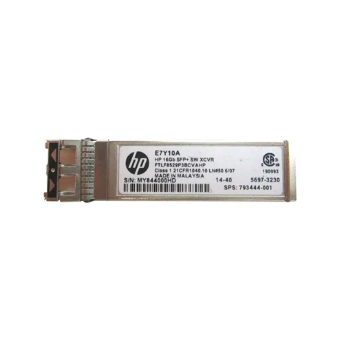 HP E7Y10-63002 | 16Gb/s 16GBase-SW Multi-Mode Fibre 850nm 300m Fibre Channel LC Connector SFP+ Transceiver Module Refurbished - Hewlett-Packard (ou HP en abrégé) refurbished available on Gotodirect