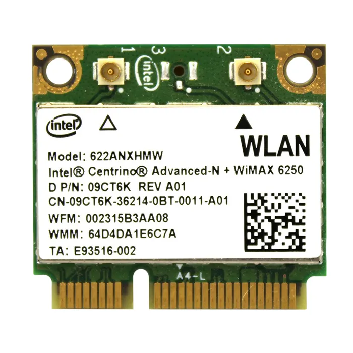 Dell 09CT6K | Intel Centrion Advanced-n + Wimax 6250 622anxhmw Refurbished - Dell refurbished available on Gotodirect