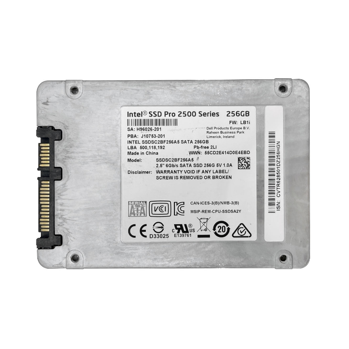 Intel SSDSC2BF256A501 | Pro 2500 Series 256GB MLC SATA 6GB/s 2.5-Inch Internal Solid State Drive Refurbished - Intel refurbished available on Gotodirect
