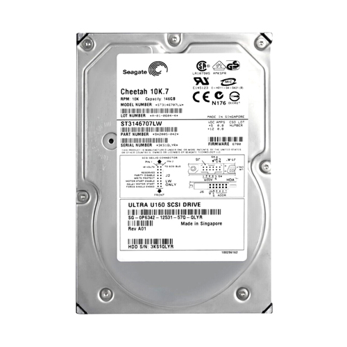 Dell 0P6342 | 146GB 10000RPM Ultra160 SCSI 8MB Cache 68-Pin 3.5-Inch Hard Drive Refurbished - Dell refurbished available on Gotodirect