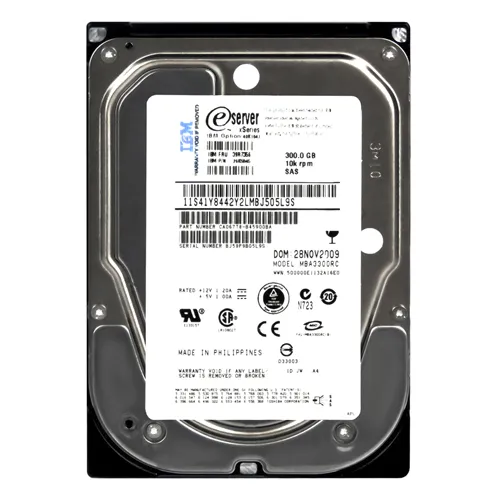 Buy IBM 39R7356 | 300GB 10000RPM SAS 3Gb/s Hot Swappable 16MB Cache 3.5-Inch Hard Drive Refurbished - $317.46 IBM 39R7356 | 300GB 10000RPM SAS 3Gb/s Hot Swappable 16MB Cache 3.5-Inch Hard Drive Refurbished - refurbished available on Gotodirect