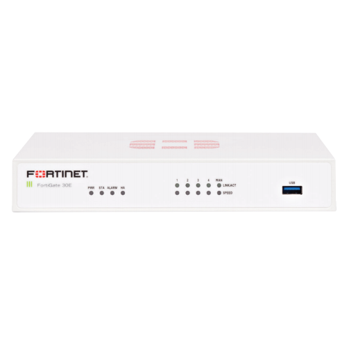 Fortinet FG-30E | FortiGate 30E Series 4 x Ports 1000Base-T + 1 x Port 1GbE RJ-45 WAN 1U Rack-mountable Managed Network Security/Firewall Appliance Refurbished - Fortinet refurbished available on Gotodirect