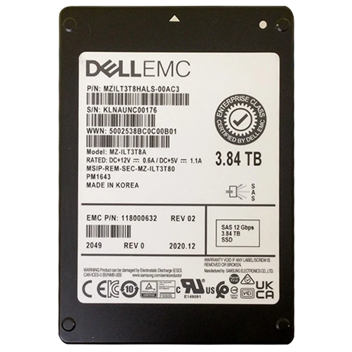 EMC 118000632 | 3.84TB SAS 12Gb/s Read Intensive Sff 2.5-Inch Solid State Drive Refurbished -  refurbished available on Gotodirect