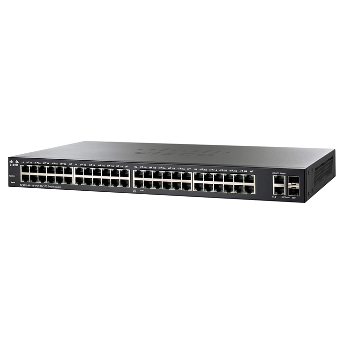 Cisco SF220-48-K9-NA | SF220 Small Business 48 x Ports 10/100Base-TX + 4 x SFP Layer 2 Managed Fast Ethernet Network Switch Refurbished - Cisco Systems Inc. refurbished available on Gotodirect