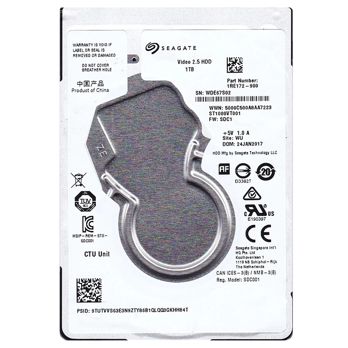 Seagate ST1000VT001 | Video 2.5 1TB 5400RPM SATA 6Gb/s 128MB Cache 2.5-Inch Hard Drive Refurbished - Seagate refurbished available on Gotodirect