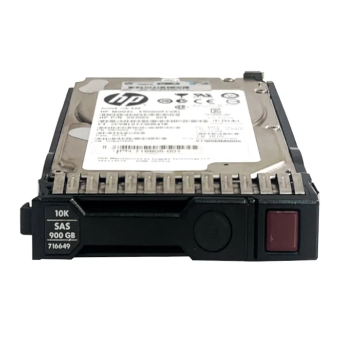 HP 716649-001 | 900GB 10000RPM SAS 6Gb/s Hot-Pluggable Dual Port (512n) SFF 2.5-inch Enterprise Hard Drive for Gen8/10 ProLiant Server/Storage Array Refurbished - Hewlett-Packard (ou HP en abrégé) refurbished available on Gotodirect