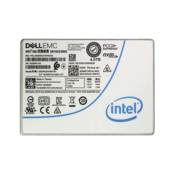 Dell 05GMK0 | 4TB Triple-Level Cell PCI Express NVMe 3.1 x4 Read Intensive 2.5-Inch Solid State Drive Refurbished - Dell refurbished available on Gotodirect