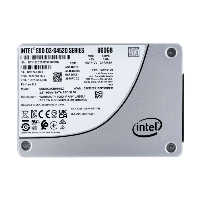 Buy Intel SSDSC2KB960GZ01 | D3-S4520 960GB Triple-Level Cell SATA 6Gb/s 2.5-Inch Solid State Drive Refurbished - $500.00 Intel SSDSC2KB960GZ01 | D3-S4520 960GB Triple-Level Cell SATA 6Gb/s 2.5-Inch Solid State Drive Refurbished - Intel refurbished available on Gotodirect