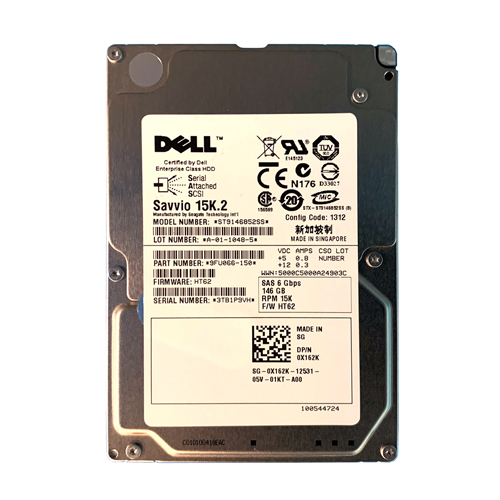 Dell X162K | 146GB 15000RPM SAS 6Gb/s Hot-Pluggable 2.5-Inch Hard Drive for PowerEdge Servers Refurbished - Dell refurbished available on Gotodirect