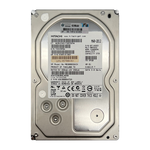 HP MB3000EBUCH | 3TB 7200RPM SATA 3Gb/s Hot-Pluggable 3.5-Inch Midline Hard Drive for ProLiant Servers Refurbished - Hewlett-Packard (ou HP en abrégé) refurbished available on Gotodirect
