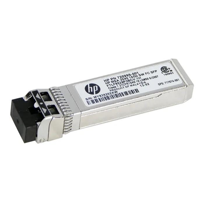 HP 720999-001 | MSA 2040 16Gb/s Short Wave Fibre Channel SFP+ Transceiver Module Refurbished - Hewlett-Packard (ou HP en abrégé) refurbished available on Gotodirect