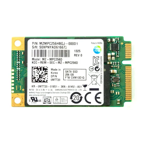 Samsung MZMPC256HBGJ-000D1 | PM830 Series 256GB Multi-Level Cell SATA 6Gb/s mSATA Solid State Drive Refurbished - Samsung refurbished available on Gotodirect