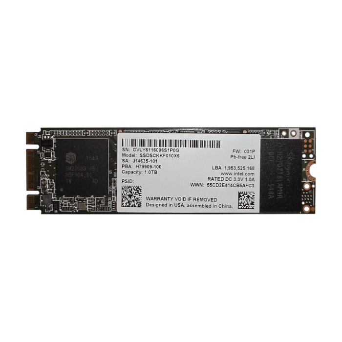 Intel SSDSCKKF010X6X1 | Pro 5400s 1TB Triple-Level Cell SATA 6Gb/s M.2 2280 Solid State Drive Refurbished - Intel refurbished available on Gotodirect