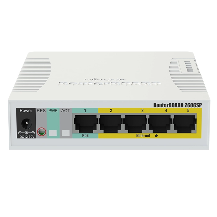 Mikrotik CSS106-1G-4P-1S | 5-Ports Gigabit Ethernet PoE SFP Smart Switch Refurbished - MikroTik refurbished available on Gotodirect