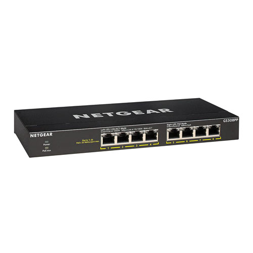 Buy Netgear GS308PP-100NAS | GS308PP 8 x Ports PoE+ 10/100/1000Base-T Layer 2 Unmanaged Desktop Gigabit Ethernet Network Switch Refurbished - $270.00 Netgear GS308PP-100NAS | GS308PP 8 x Ports PoE+ 10/100/1000Base-T Layer 2 Unmanaged Desktop Gigabit Ethernet Network Switch Refurbished - Netgear refurbished available on Gotodirect