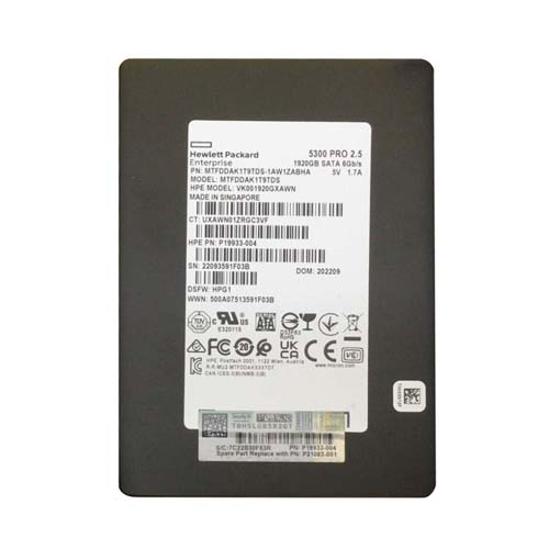 HP P21083-001 | 5300 Pro 1.92TB SATA 6Gb/s 2.5-Inch Solid State Drive for Dl380 G10 Refurbished - Hewlett-Packard (ou HP en abrégé) refurbished available on Gotodirect