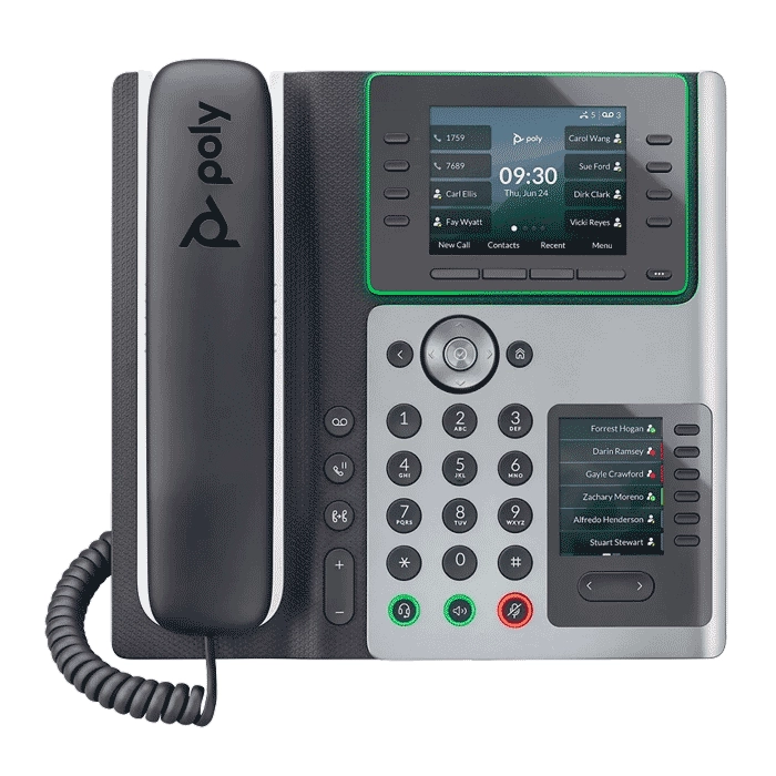 HP 82M90AA | Poly Edge E450 IP Phone and PoE-enabled Refurbished - Hewlett-Packard (ou HP en abrégé) refurbished available on Gotodirect