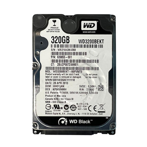 HP 639855-001 | 320GB 7200RPM SATA 3Gb/s 16MB Cache 2.5-inch Hard Drive Refurbished - Hewlett-Packard (ou HP en abrégé) refurbished available on Gotodirect