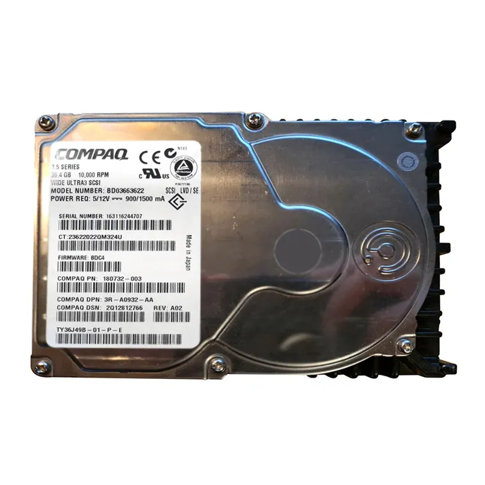 HP BD03663622 | 36.4GB 10000RPM Ultra160 SCSI Hot Swappable LVD 80-Pin 3.5-Inch Hard Drive Refurbished - Hewlett-Packard (ou HP en abrégé) refurbished available on Gotodirect