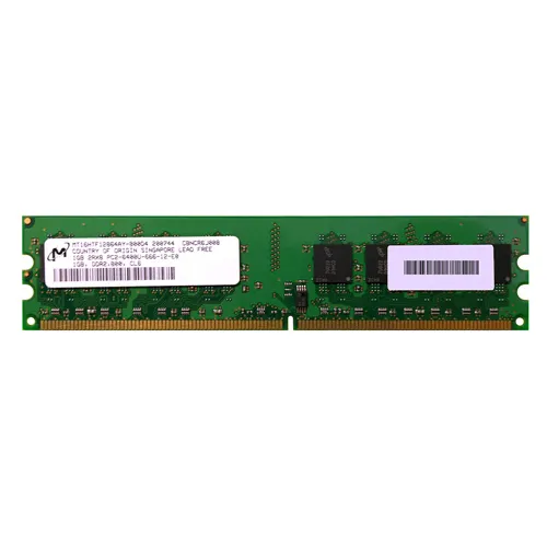 Micron MT16HTF12864AY-800D4 | 1GB DDR2-800MHz PC2-6400 Non-ECC Unbuffered UDIMM CL6 2Rx8 1.8V 240-Pin Memory Module Refurbished -  refurbished available on Gotodirect