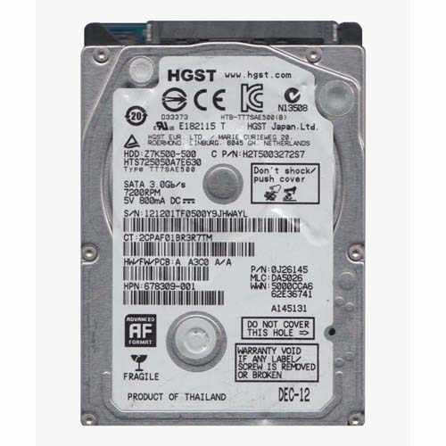 HP 678309-001 | 500GB 7200RPM SATA 3Gb/s 32MB Cache SFF 2.5-inch Hard Drive Refurbished - Hewlett-Packard (ou HP en abrégé) refurbished available on Gotodirect