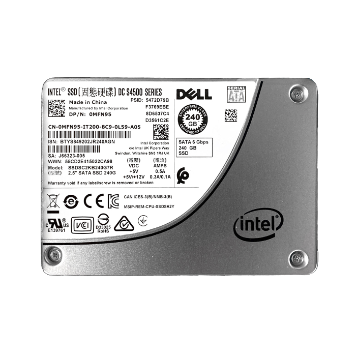 Dell MFN95 | 240GB Triple-Level Cell SATA 6Gb/s 2.5-Inch Solid State Drive Refurbished - Dell refurbished available on Gotodirect