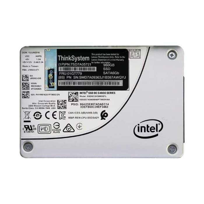 Lenovo 01GT779 | 960GB Triple-Level Cell SATA 6Gb/s Hot Swappable 2.5-Inch Solid State Drive Refurbished - Lenovo refurbished available on Gotodirect