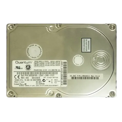 Dell 009PVR | 20GB 7200RPM ATA/IDE 2MB Cache 3.5-Inch Hard Drive Refurbished - Dell refurbished available on Gotodirect