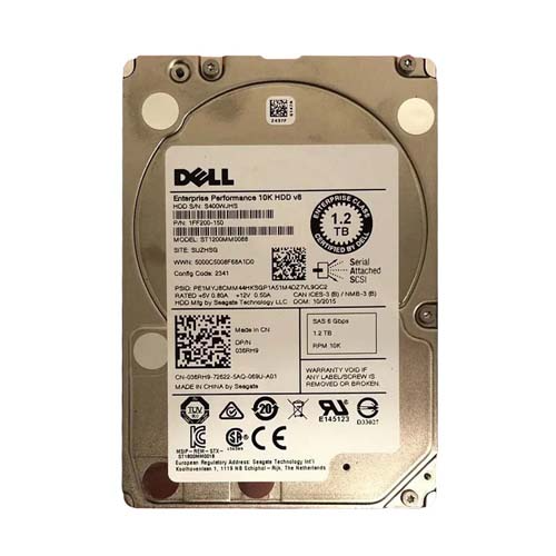 Dell 036RH9 | 1.2TB 10000RPM SAS 6Gb/s Hot-Pluggable 128MB Cache (512n) 2.5-Inch Hard Drive for PowerEdge Server & PowerVault Storage Array Refurbished - Dell refurbished available on Gotodirect