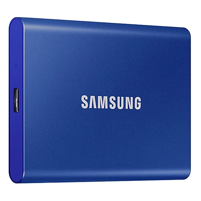 Samsung MU-PC1T0H/AM | T7 Series 1TB 10Gbps USB 3.2 Gen 2 (Type C) Indigo Blue Portable Solid State Drive Refurbished - Samsung refurbished available on Gotodirect