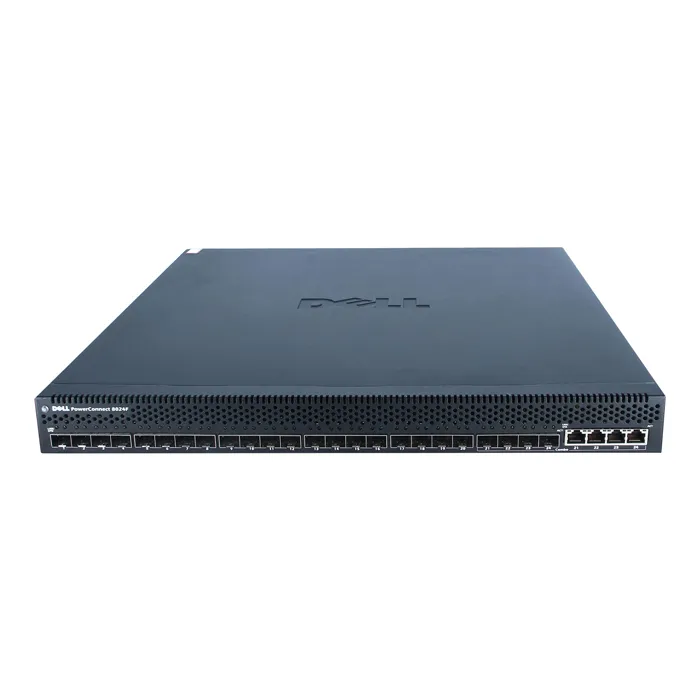 Dell 0X6M11 | PowerConnect 8024F 24 x SFP+ Port 10GBase-X + 4 x Port 10/100/1000base-T Layer 3 Managed 1U Rack-Mountable Gigabit Ethernet Network Switch Refurbished - Dell refurbished available on Gotodirect