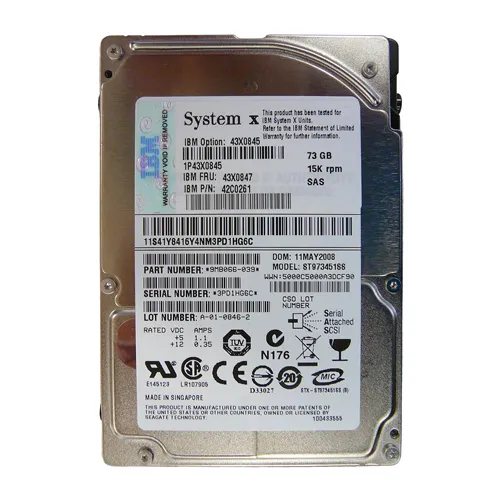 Buy IBM 42C0261 | 73GB 15000RPM SAS 3Gb/s 16MB Cache 2.5-Inch Hard Drive Refurbished - $221.11 IBM 42C0261 | 73GB 15000RPM SAS 3Gb/s 16MB Cache 2.5-Inch Hard Drive Refurbished - refurbished available on Gotodirect