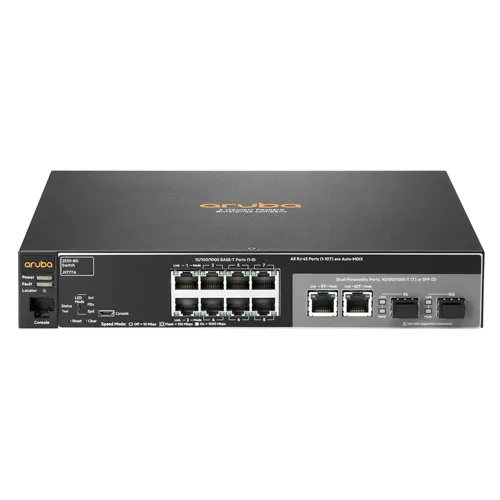 HP J9777A | Aruba 2530 Series 2530-8G 8 x RJ-45 10/100/1000Base-T and 2 x Combo Gigabit SFP Ports Layer 2 Managed Gigabit Ethernet Network Switch Refurbished - Hewlett-Packard (ou HP en abrégé) refurbished available on Gotodirect