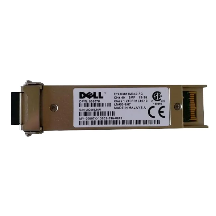 Dell 0607K | 10Gb/s 10GBase-DWDM Single-Mode Fibre 1545.32nm 80km Duplex LC Connector XFP Transceiver Module Refurbished - Dell refurbished available on Gotodirect