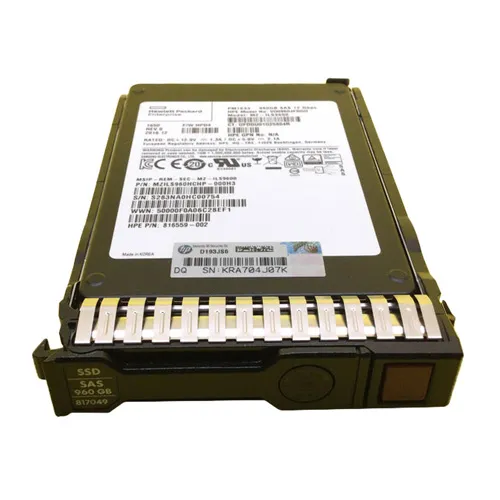 HP 817049-001 | 960GB SAS 12Gb/s Hot Swappable Read Intensive 2.5-Inch Solid State Drive for ProLiant DL560 Gen10 Refurbished - Hewlett-Packard (ou HP en abrégé) refurbished available on Gotodirect