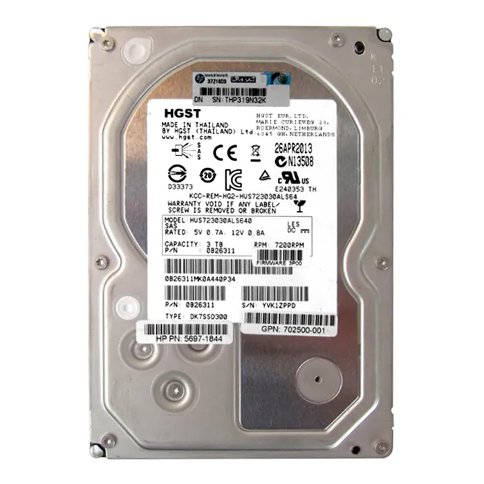 HP 702500-001 | 3TB 7200RPM SAS 6Gb/s Hot-Pluggable Dual Port LFF 3.5-inch Hard Drive for 3PAR StoreServe Refurbished - Hewlett-Packard (ou HP en abrégé) refurbished available on Gotodirect