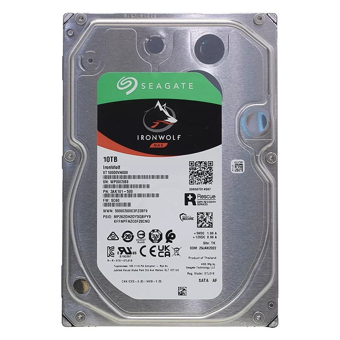 Seagate ST10000VN000 | IronWolf Air 10TB 3.5-inch 6GB/s SATA 7200RPM 256MB Cache NAS Hard Drive Refurbished - Seagate refurbished available on Gotodirect