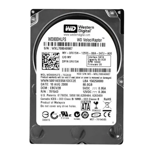 Dell F615H | 80GB 10000RPM SATA 16MB Cache 3.5-Inch Hard Drive Refurbished - Dell refurbished available on Gotodirect