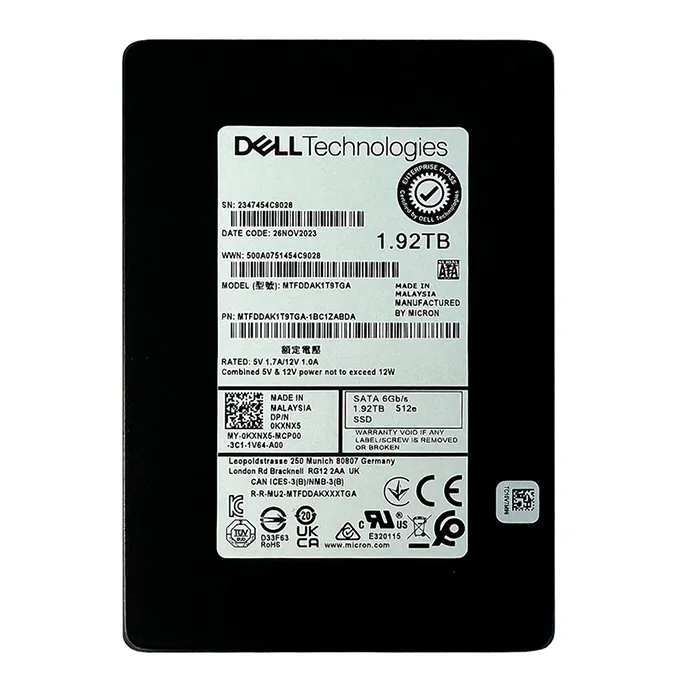 Dell KXNX5 | 1.92TB Triple-Level Cell SATA 6Gb/s 2.5-Inch Solid State Drive Refurbished - Dell refurbished available on Gotodirect