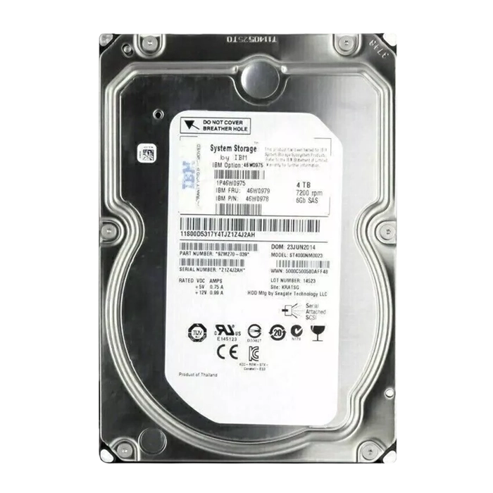 IBM 46W0975 | 4TB 7200RPM SAS 6Gb/s Nearline Hot Swapable 3.5-inch Hard Drive for Storage System Refurbished -  refurbished available on Gotodirect
