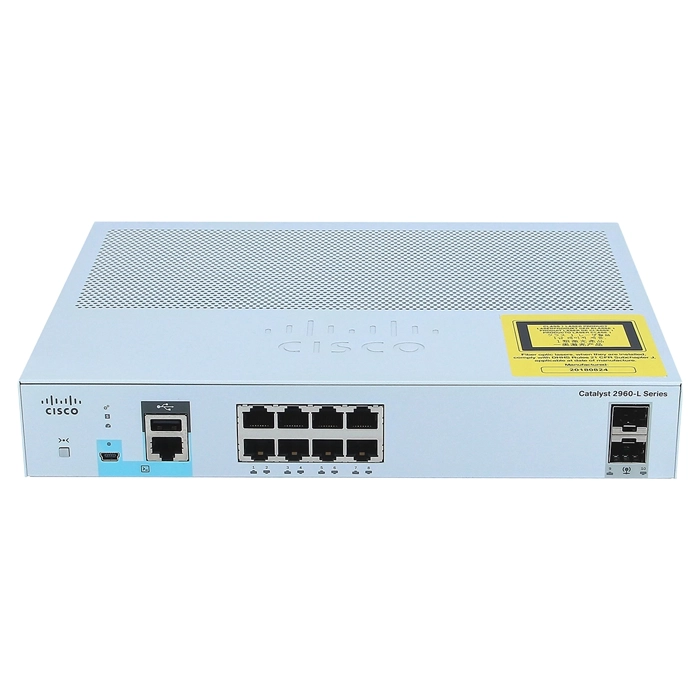 Cisco WS-C2960L-8TSLL-RF | Catalyst 2960-L Series C2960L-8TS 8 x RJ-45 Ports PoE+ 10/100/1000Base-T + 2 x SFP Ports Layer 3 Managed 1U Rack-Mountable Gigabit Ethernet Network Switch Refurbished - Cisco Systems Inc. refurbished available on Gotodirect