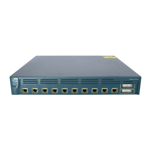 Cisco WS-C3550-12T-RF | Catalyst 3500 Series 3550-12 10 x RJ-45 Ports 10/100/1000Base-T + 2 x SFP mini-GBIC Ports Layer 2 Managed Rack-mountable Stackable Gigabit Ethernet Network Switch Refurbished - Cisco Systems Inc. refurbished available on Gotodirect