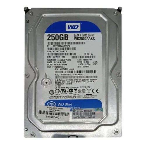 Western Digital WD2500AAKX-60U6AA0 | Caviar Blue 250GB 7200RPM SATA 6Gb/s 16MB Cache 3.5-Inch Hard Drive Refurbished - Western Digital refurbished available on Gotodirect