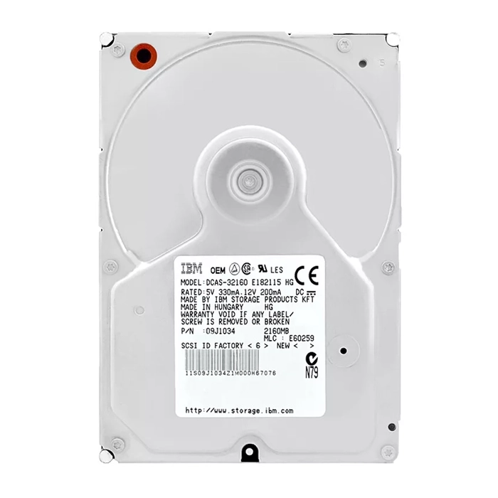 IBM 09J1034 | 4GB 5400RPM Ultra SCSI 448KB Cache 3.5-Inch Hard Drive Refurbished -  refurbished available on Gotodirect