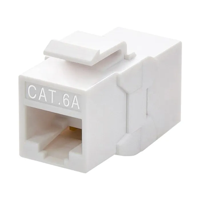 Monoprice 15696 | Cat6A RJ45 Inline Coupler Type Feedthrough Keystone Jack for 22-24AWG Solid Wire Permanent Link White Refurbished -  refurbished available on Gotodirect