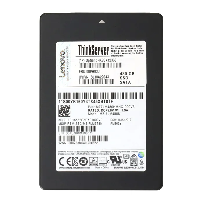 Samsung MZ7LM480HMHQ-0005 | Enterprise PM863a Series 480GB Triple-Level Cell SATA 6Gb/s Read-Intensive 2.5-inch Solid State Drive Refurbished - Samsung refurbished available on Gotodirect