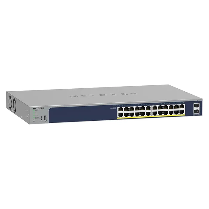Netgear GS724TP-300NAS | GS724TPv3 24-Ports Gigabit PoE+ Managed Network Switch (190W) Refurbished - Netgear refurbished available on Gotodirect