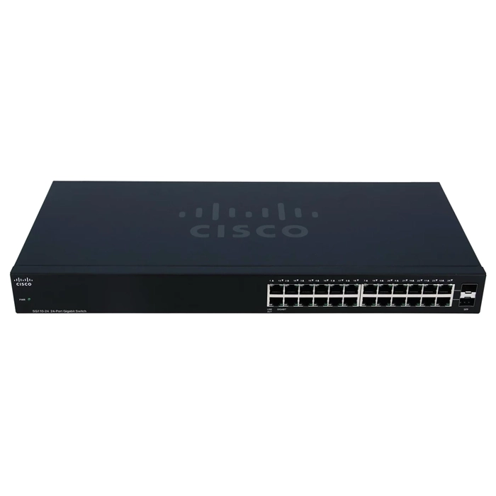Cisco SG110-24 | Small Business 110 Series 24 x Ports PoE 10/100/1000Base-T + 2 x Ports SFP (mini-GBIC) Layer 2 Unmanaged Gigabit Ethernet Network Switch Refurbished - Cisco Systems Inc. refurbished available on Gotodirect